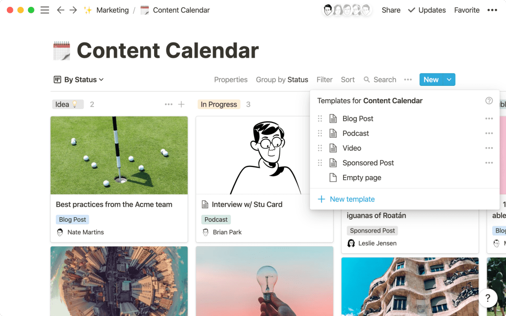 Как составить контент-календарь для команды маркетологов