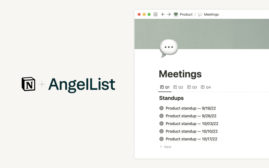 По мере расширения AngelList система Notion помогает организовать, согласовать и ускорить работу команд