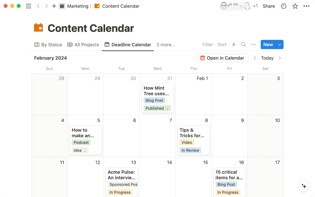 Овладение искусством составления календаря контента